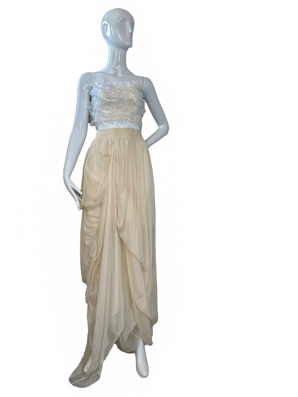 Vintage Dolce Gabbana bridal skirt and top set